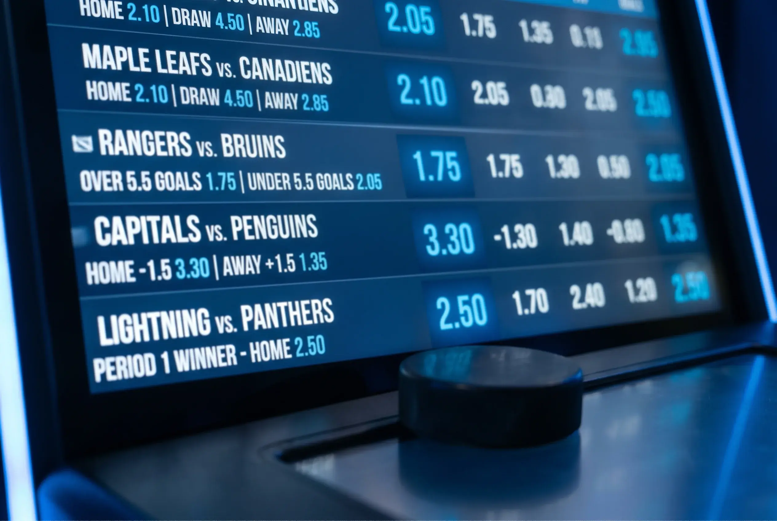 Bookmaker hold-procent og margin i ishockey betting